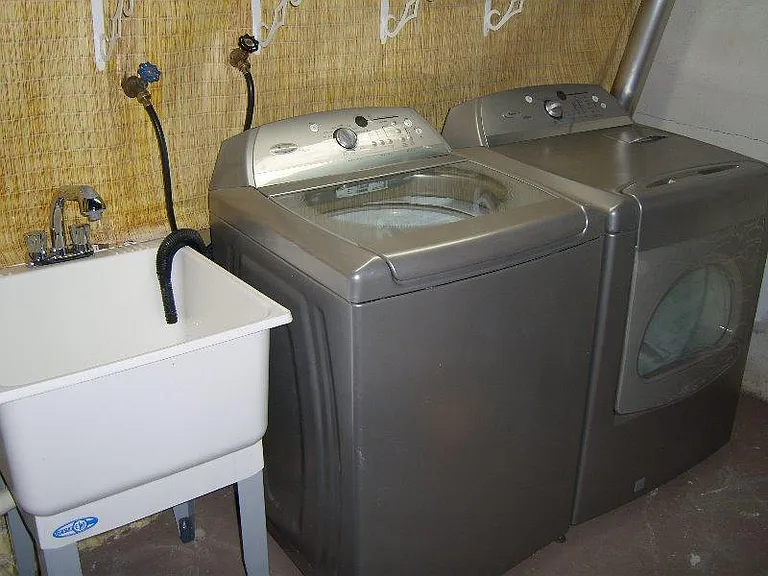 New tub, upsized washer and dryer