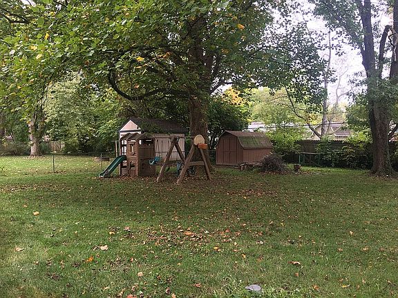 Play set and storage barn