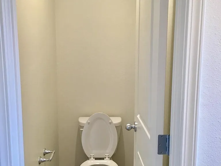 Very clean Master bathroom with separate toilet.