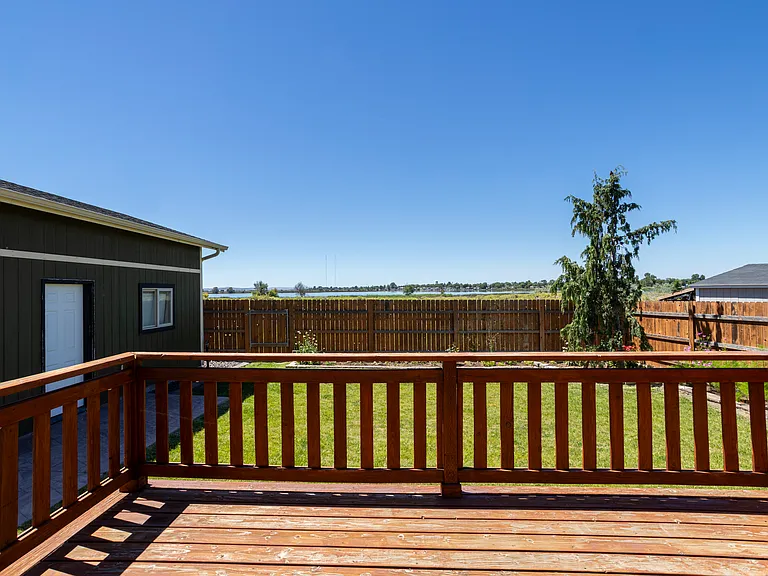 View from deck
