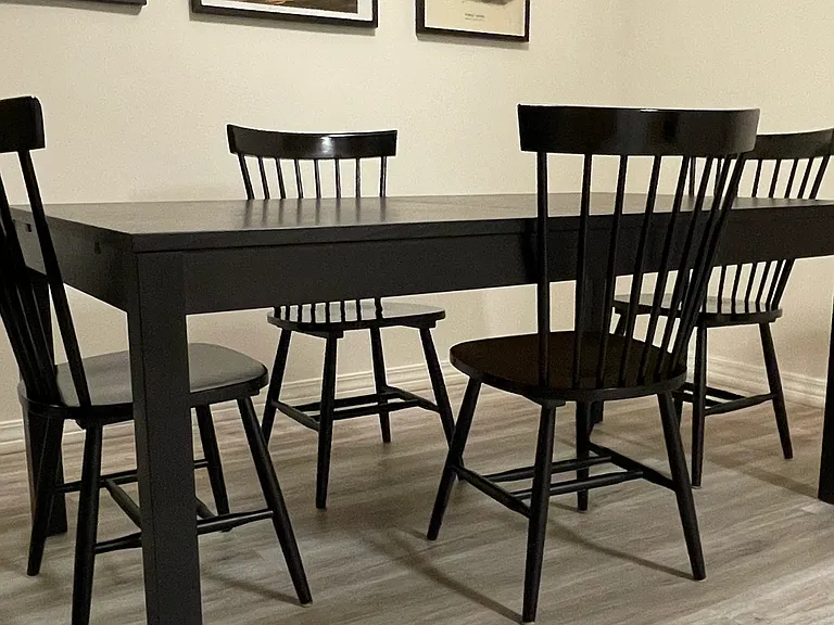 Dining room table and chairs for 4