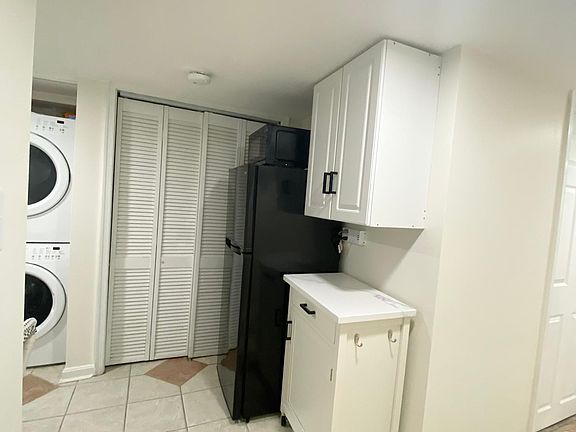 full refrigerator and microwave