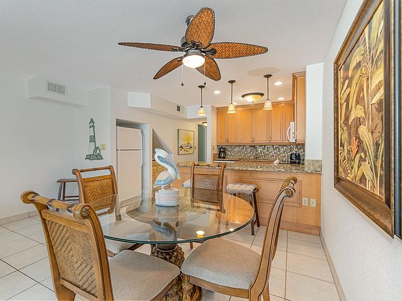 Dining area and kitchen