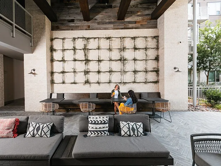 Outdoor lounge area