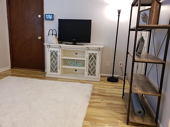 Gorgeous entry and living room area.