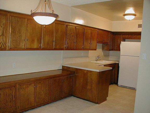 Lots of Wood Cabinets in Kitchen and Dining Room
