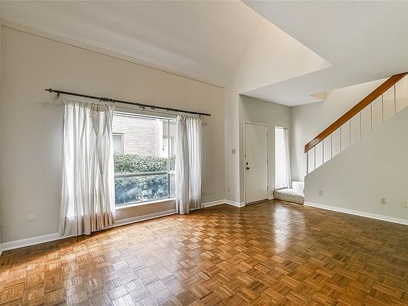 living area with huge window