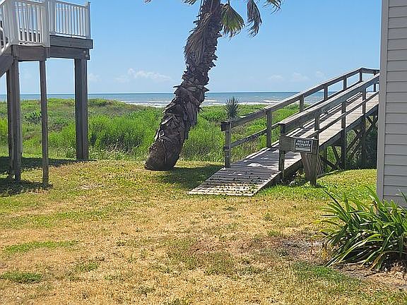 Shared private beach access