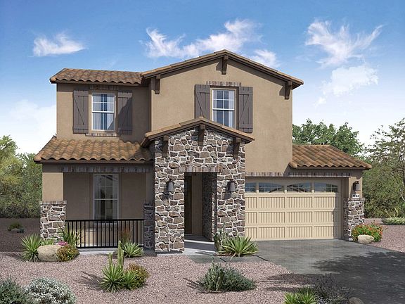 Sierra plan hacienda exterior elevation by William Ryan Homes Phoenix