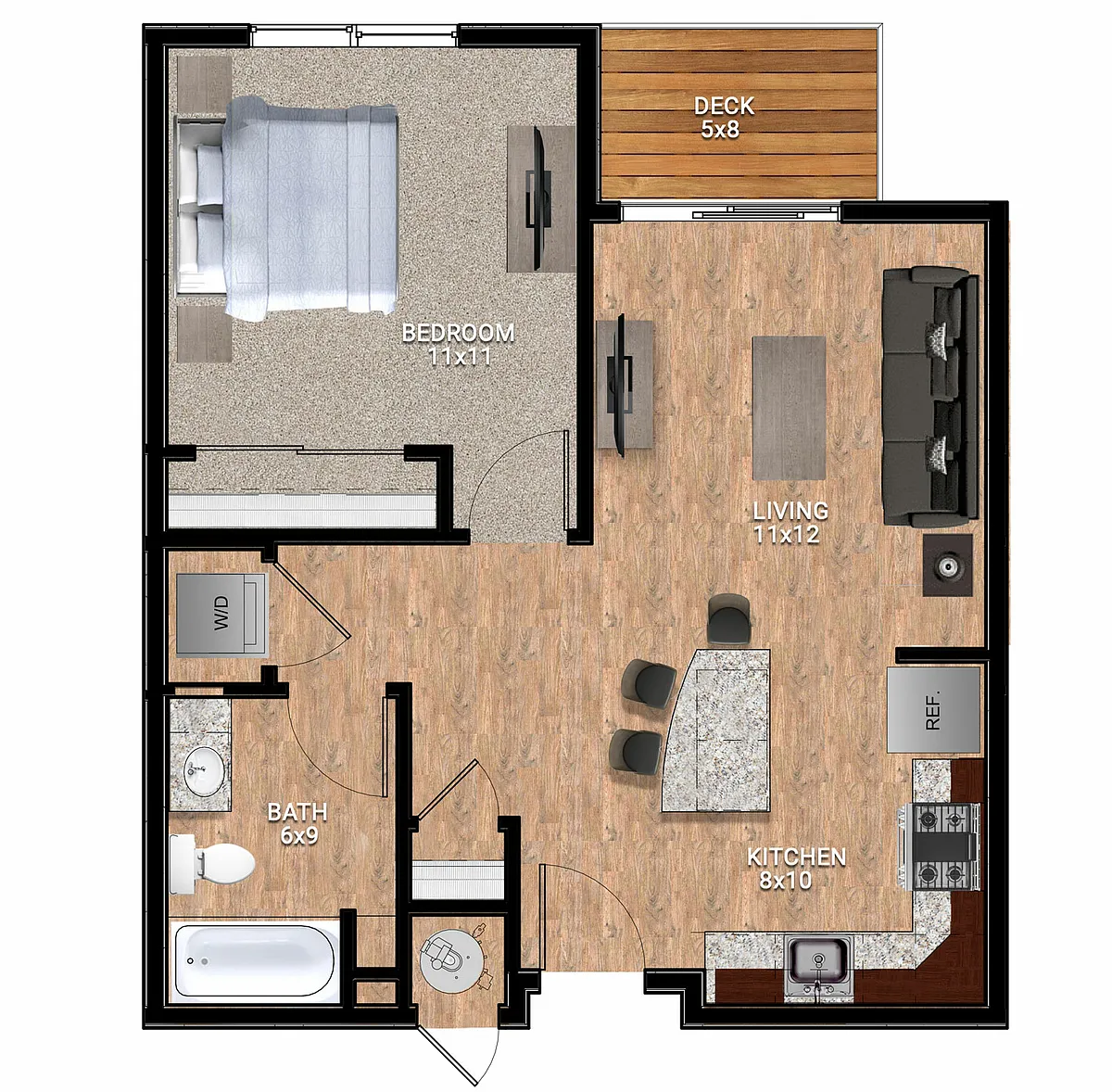 Floor plan 1X1