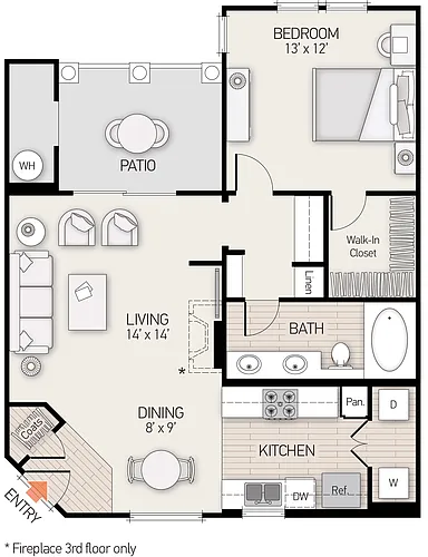Floor plan Plan D