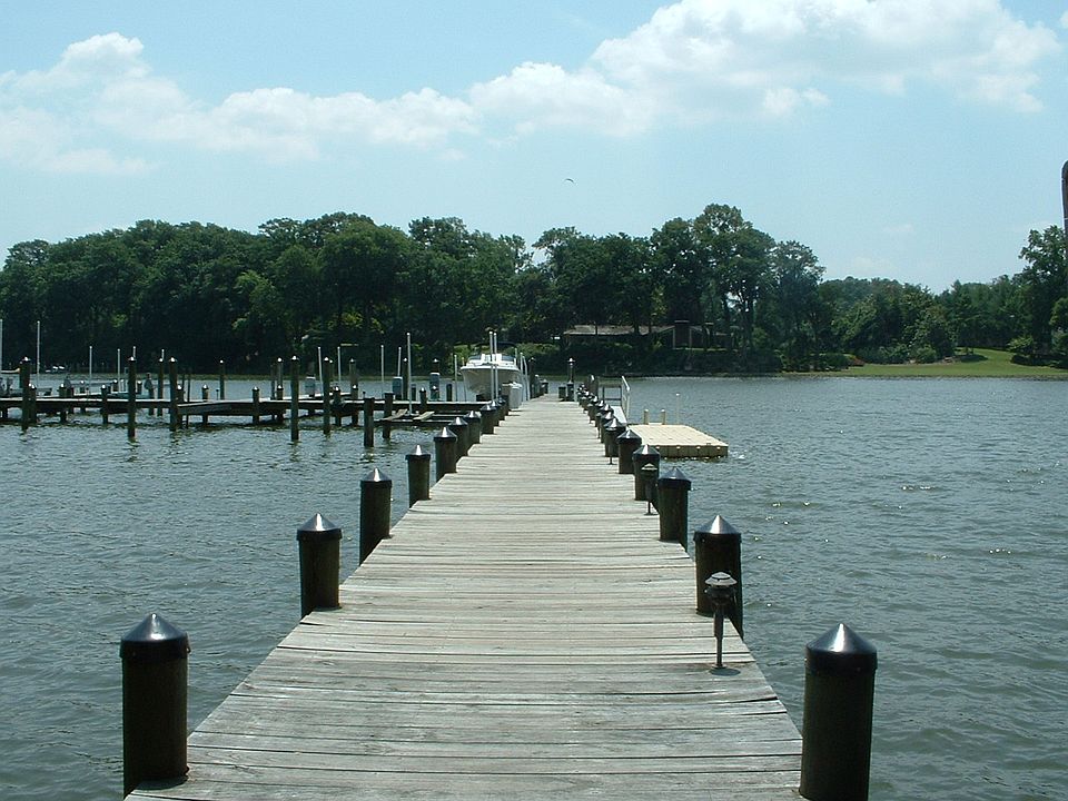 Dock leading to your slip