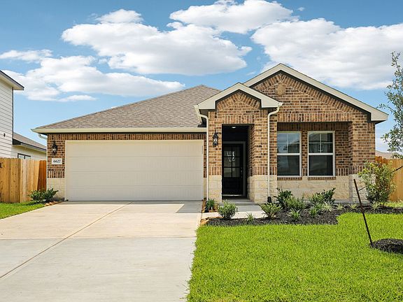 The Hughes floorplan in Glendale Lakes of Rosharon, TX.