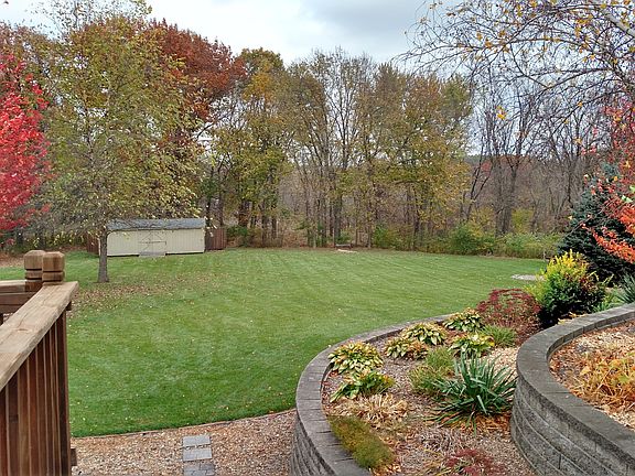 Backyard shed & fire pit