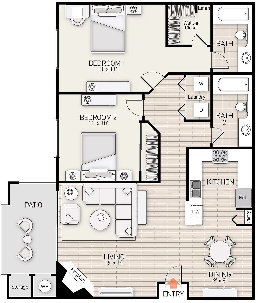 Floor plan Plan E