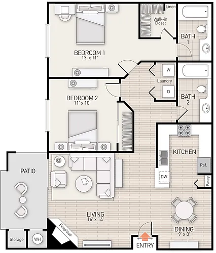 Floor plan Plan E