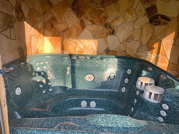 Unique stone grotto spa