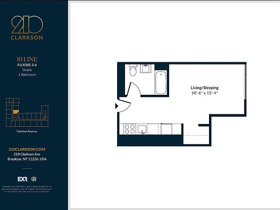 2nd image of 210 Clarkson Ave #610