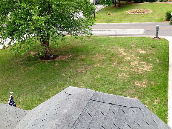 View of front yard from roof