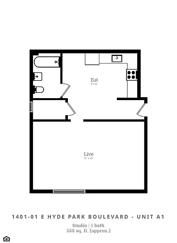 Floor plan Studio