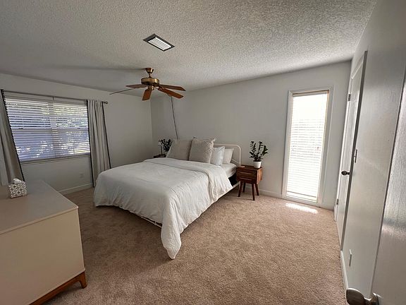 Master bedroom, walk-in closet with attached bathroom.