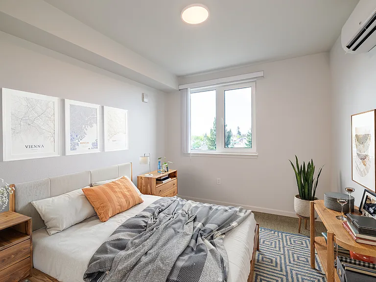 Bedroom A features an abundance of natural light.