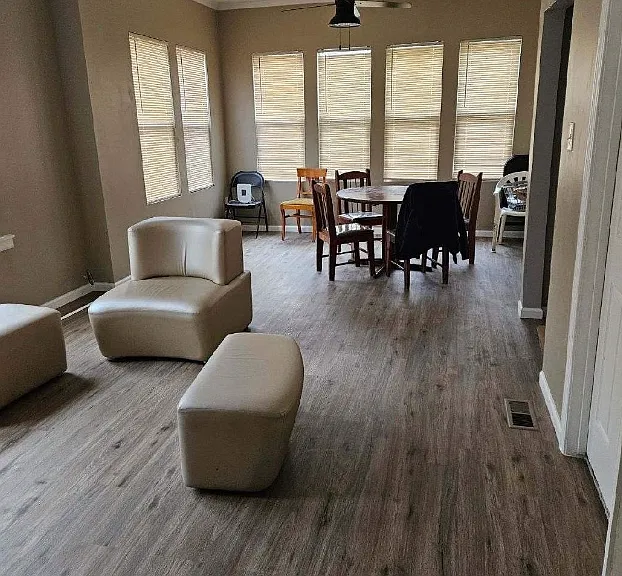 Left dining room
Right living room