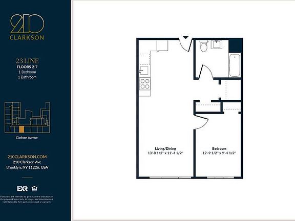 2nd image of 210 Clarkson Ave #524