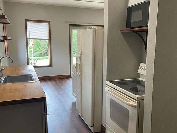 Kitchen looking out to the lake.