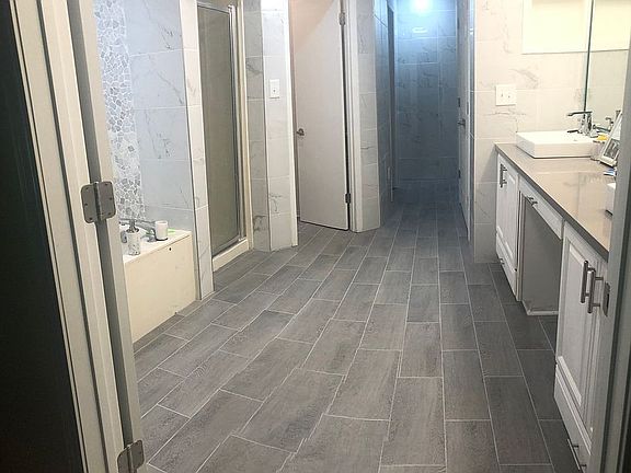 Master bathroom remodeled 