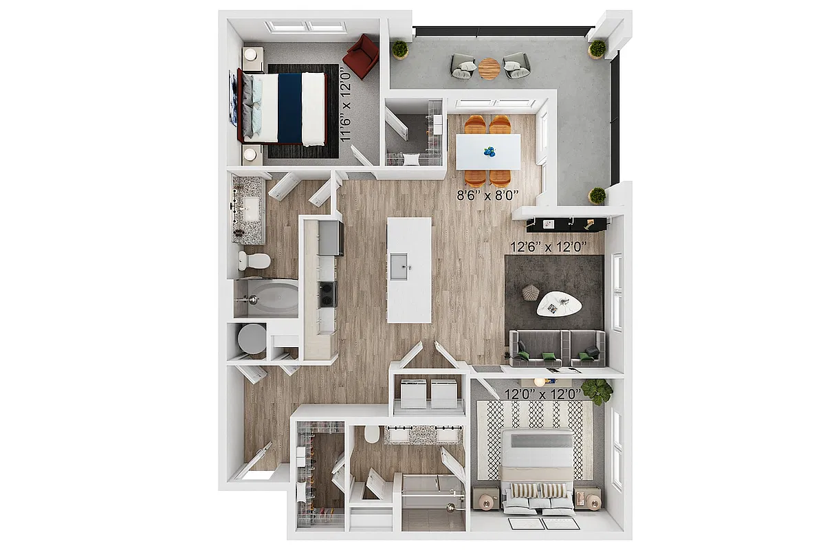 Floor plan B2-A