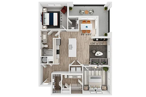 Floor plan B2-A