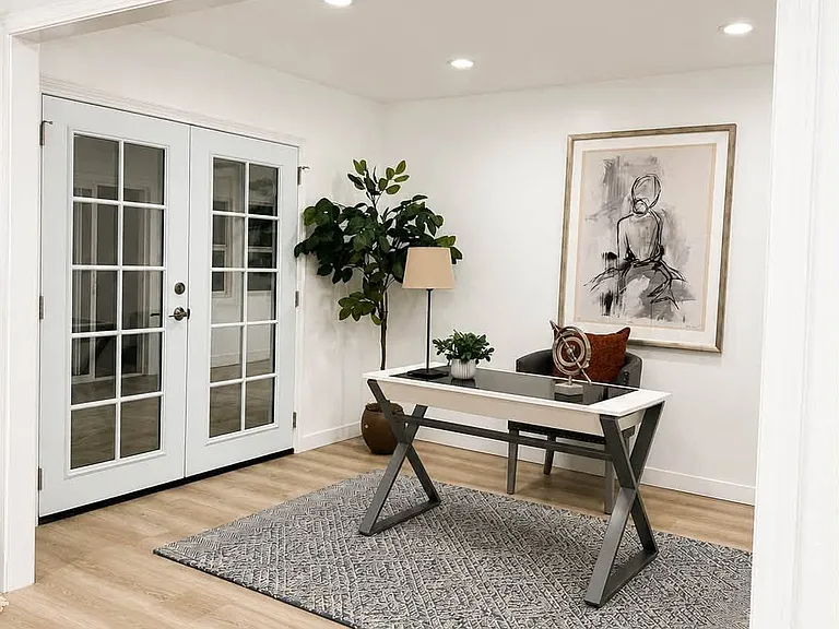 Staged Office Area