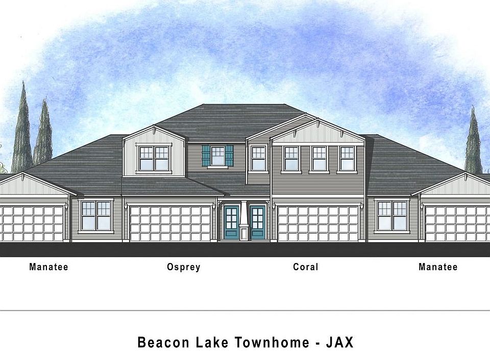 The Osprey Silverleaf Holly Forest Townhomes by Dream Finders Homes