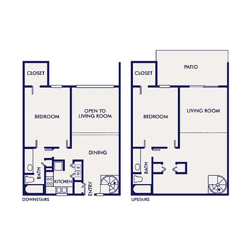Floor plan F - 2 Bed 2 Bath