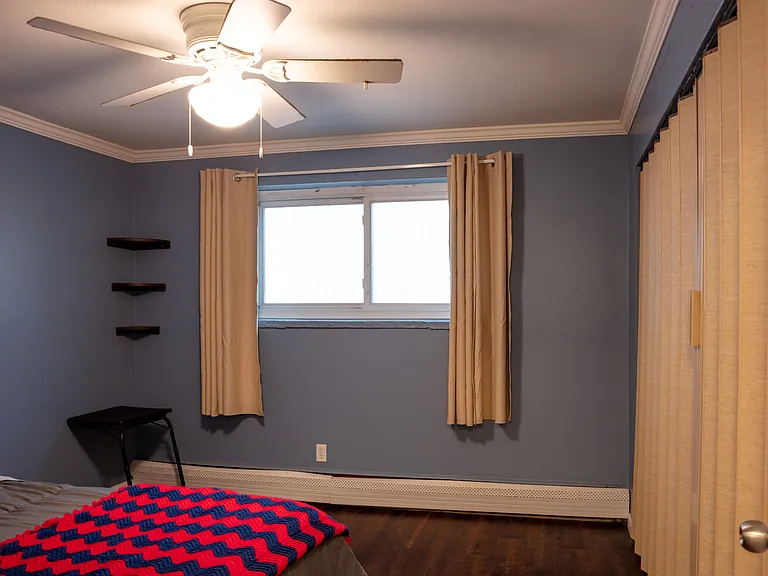 The closet to the right is massive and spans 10 feet