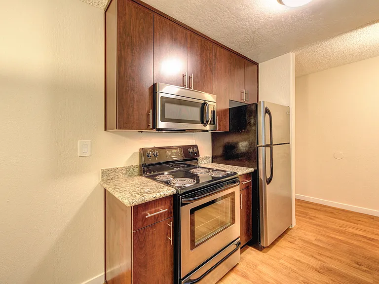 Kitchen with Wood Inspired Floors