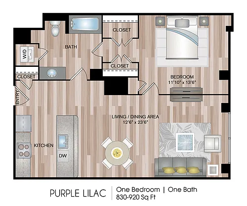 Floor plan Purple Lilac