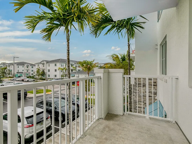 Private balconies and patios available.