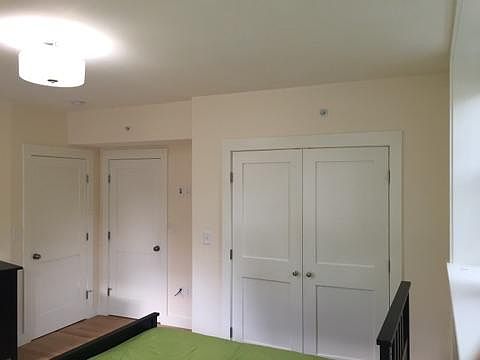 Double room has plenty of closet space