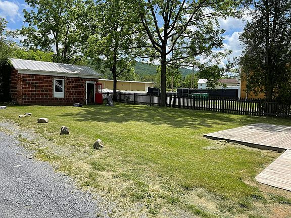 Backyard with parking