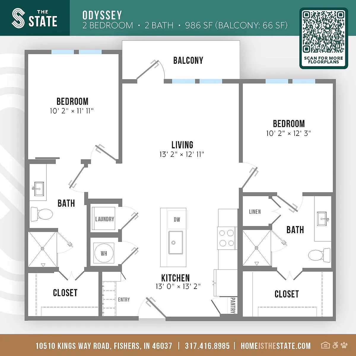 Floor plan Odyssey 2.2