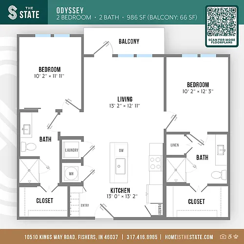 Floor plan Odyssey 2.2