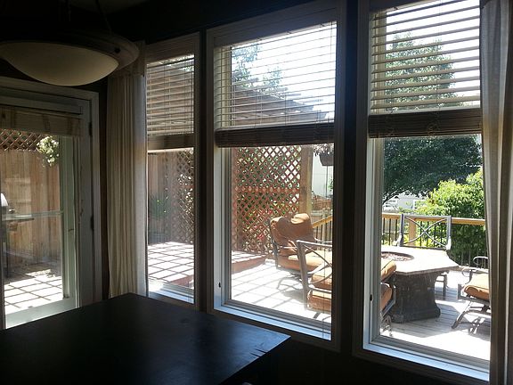 Dining room window to deck
