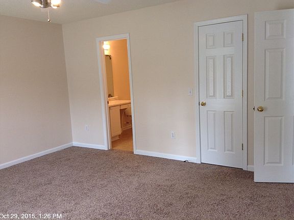 master bedroom - bathroom and walk-in closet door