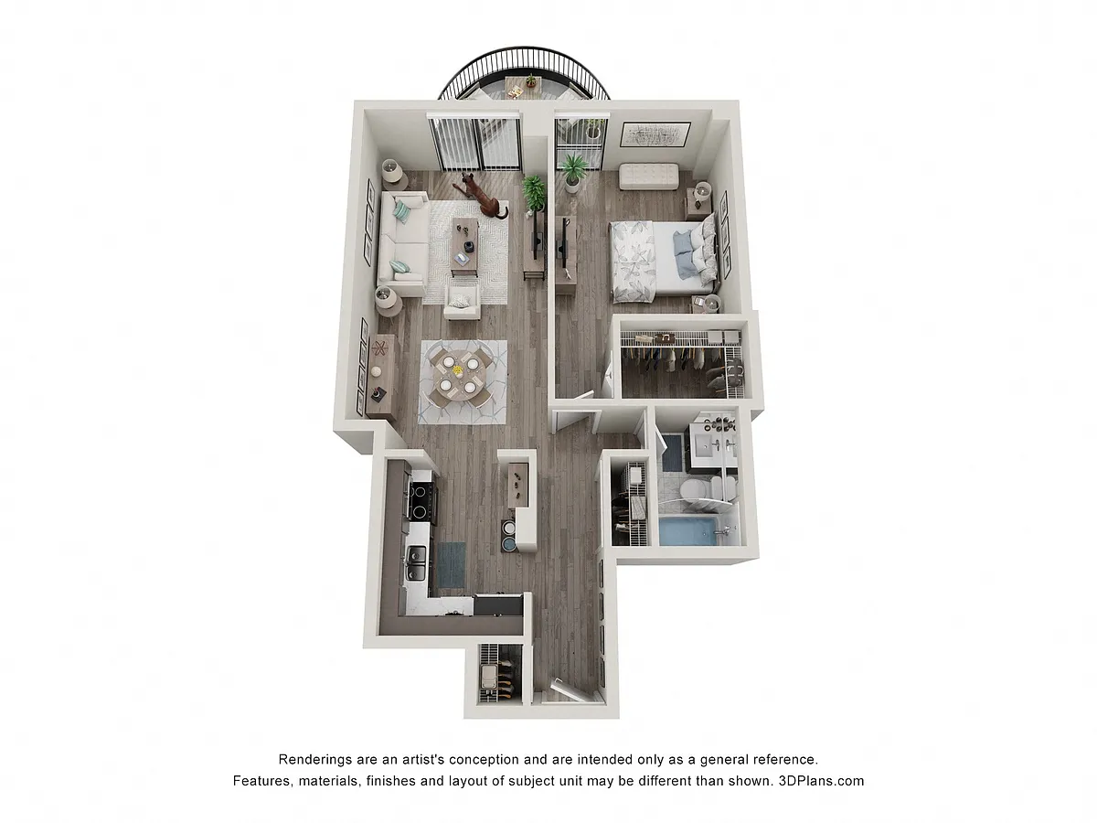 Floor plan 1 Bedroom 05 18
