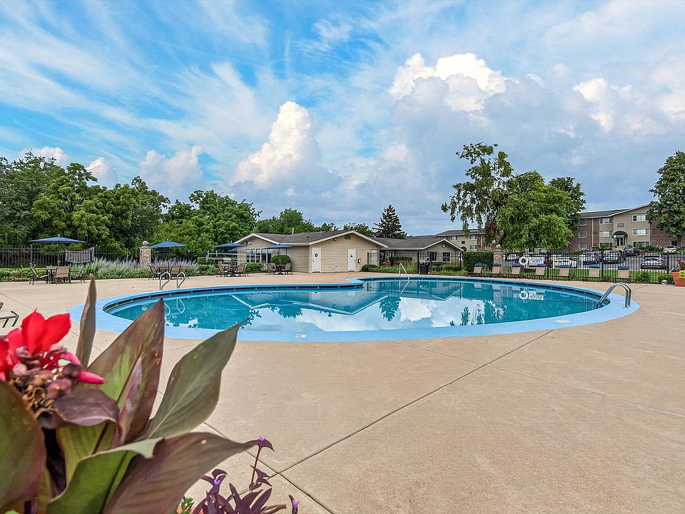 Inviting outdoor pool area