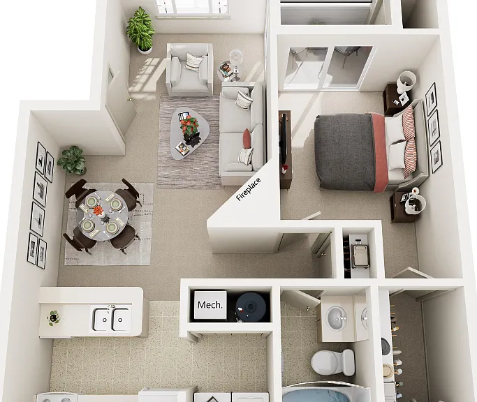A - Classic Floorplan Diagram