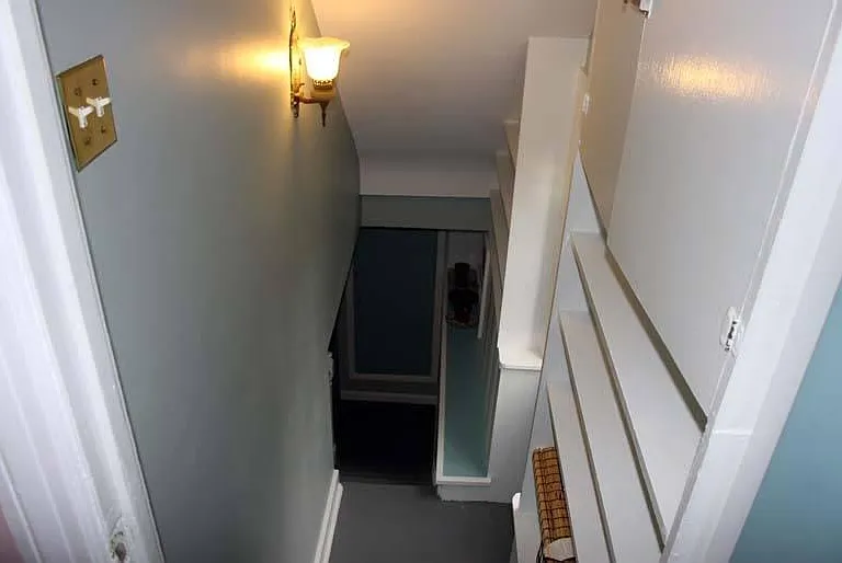Entrance to the shared washer and dryer