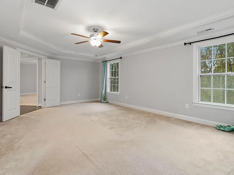 master bedroom with french door